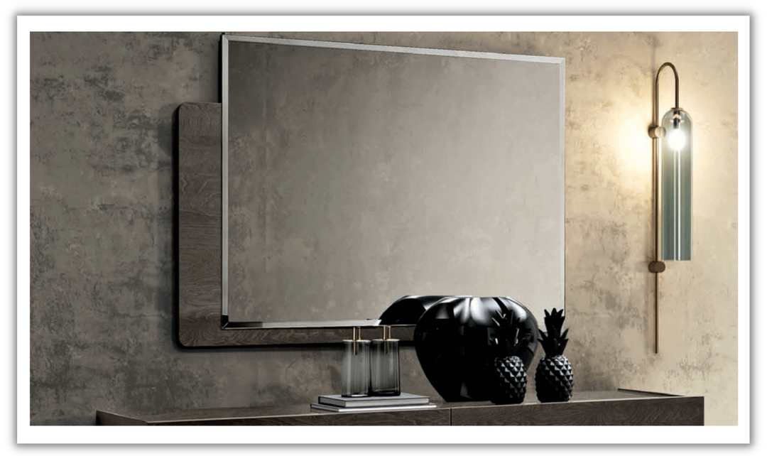 ESF Italia Nabucco Mirror In Silver Finish- Jennifer Furniture