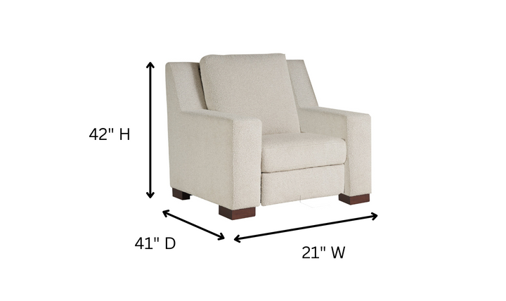 Universal Rhodes Power Motion Recliner Chair in Snow