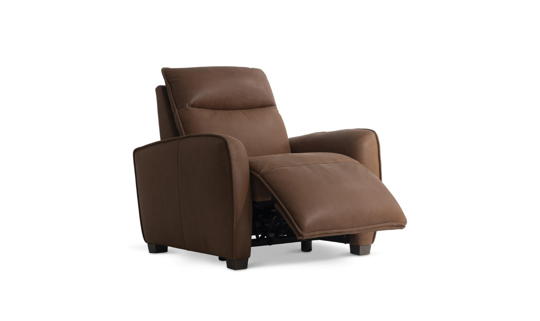 Bernhardt Sorrento Leather Power Motion Recliner Chair With USB Port