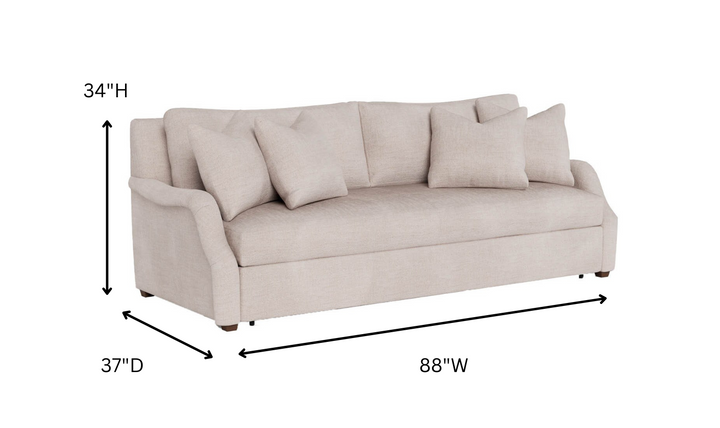 Atlantic Modern Contemporary Beige Sleeper sofa