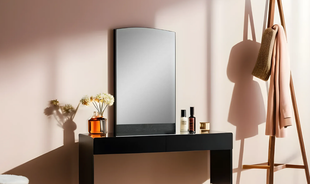 Jennifer Italia Tiramolla Modern Rectangle Mirror in Gray-Jennifer Furniture