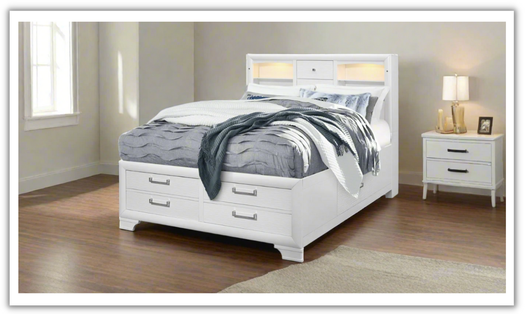 Jordyn Platform Bed with Storage-Jennifer furniture