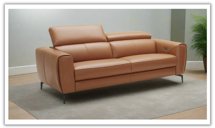 Lorenzo Reclining Premium Italian Leather Motion Sofa- Jennifer Furniture