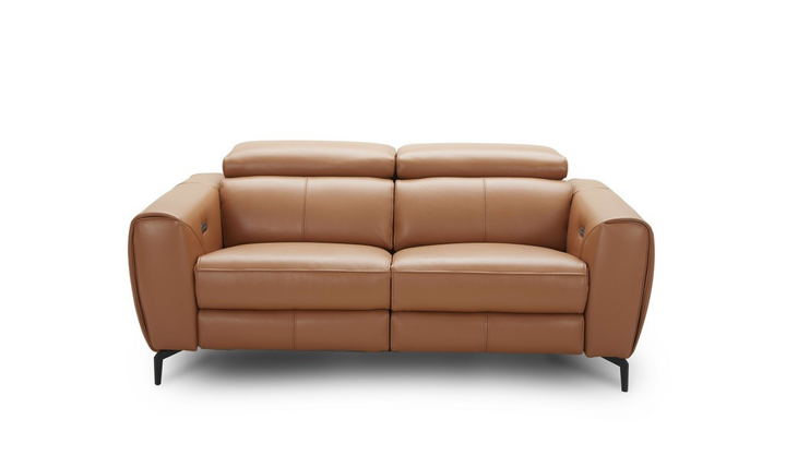 Lorenzo Italian Leather Reclining Loveseat- Jennifer Furniture