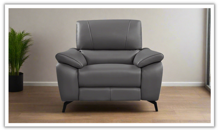 ESF Italia Jake Leather Electric Recliner Chair with Cushion Arms