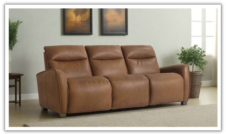 Bernhardt Sorrento 3-Seater Leather Power Motion Sofa-Jennifer Furniture