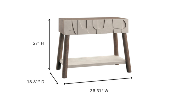 Casa Paros 1-Drawer Wooden Nightstand With USB Port-Jennifer Furniture