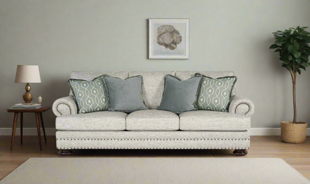 Bernhardt 3 Seater Foster Sofa With Rolled Arms