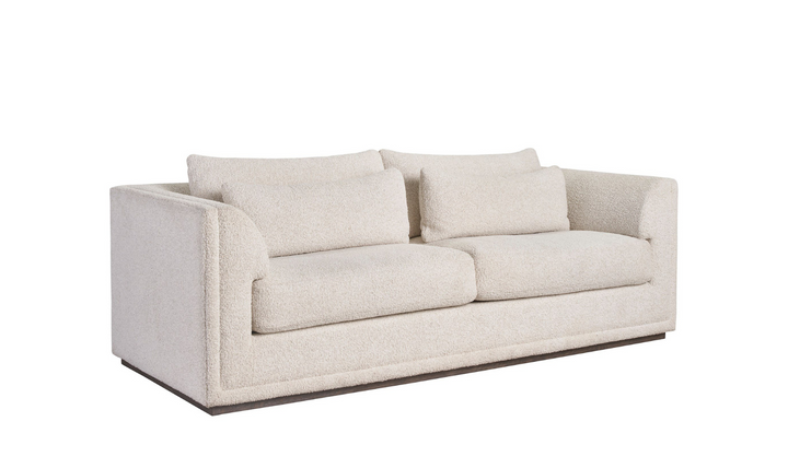 Universal Furniture Theo 3-Seater Fabric Sofa in Sheldon Ivory