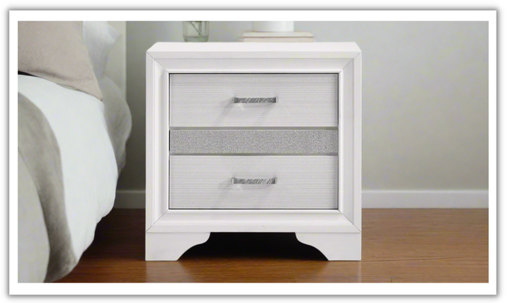 Coaster Furniture Miranda 2-Drawers Nightstand- Jennifer Furniture