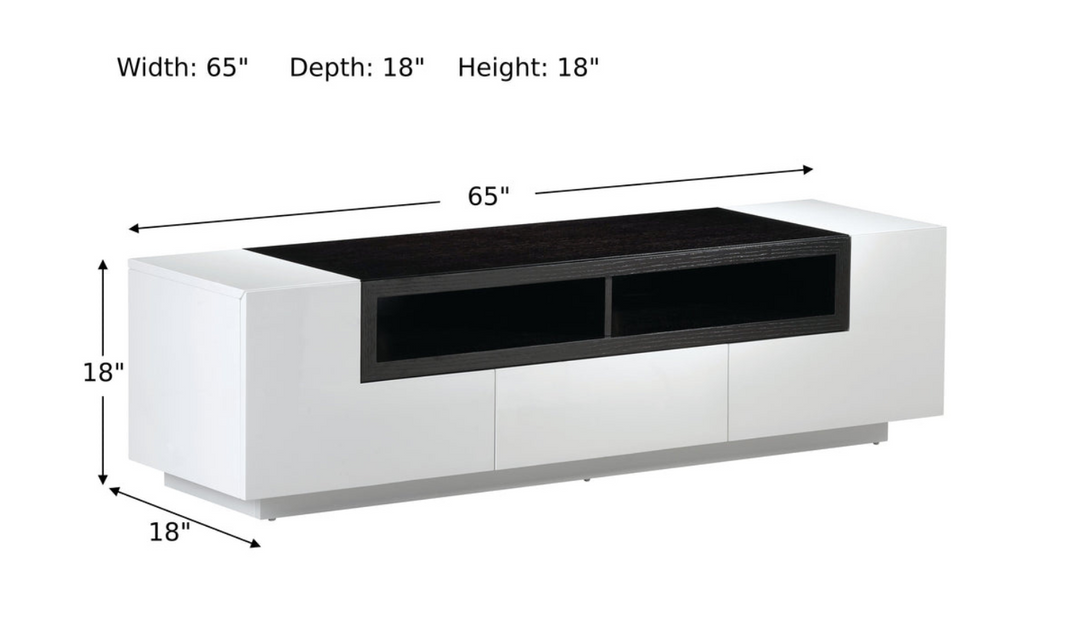 Serpentine TV Stand-Entertainment Centers & Tv Stands-Jennifer Furniture