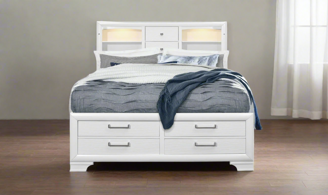 Jordyn Platform Bed with Storage-Jennifer furniture