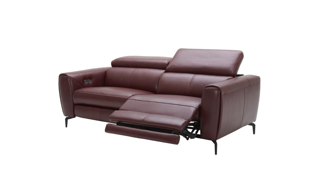 Lorenzo Reclining Premium Italian Leather Motion Sofa- Jennifer Furniture