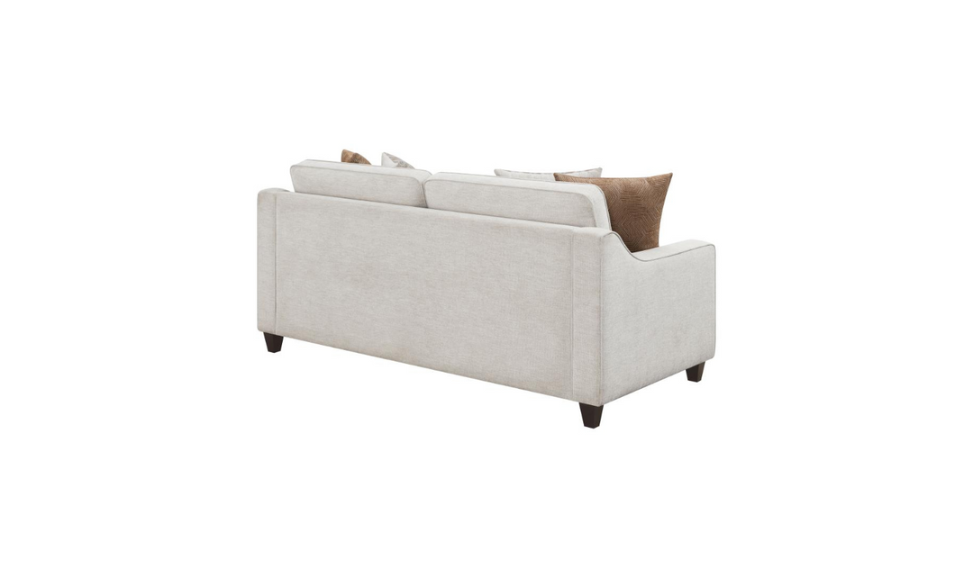 Coaster Furniture Christine 2-Seater Stationary Fabric Sofa in Beige- Jennifer Furniture