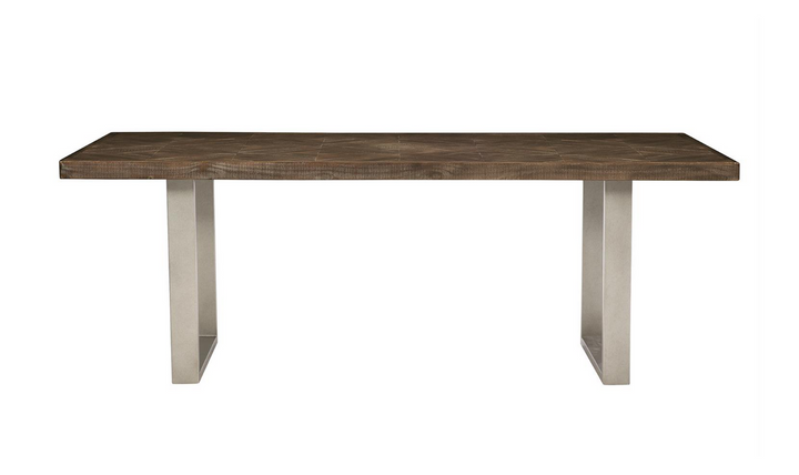 Bernhardt Draper Rustic Style Dining Table With Adjustable Glides