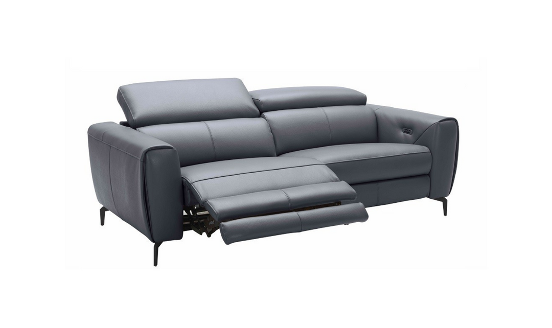 Jennifer Italia Azur Leather Power Reclining Living Room Set (Sofa + Loveseat + Chair)