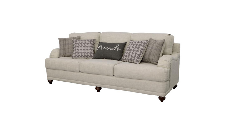 Coaster Gwen 3-Seater Fabric Sofa with Tailored English Arms- Jennifer Furniture