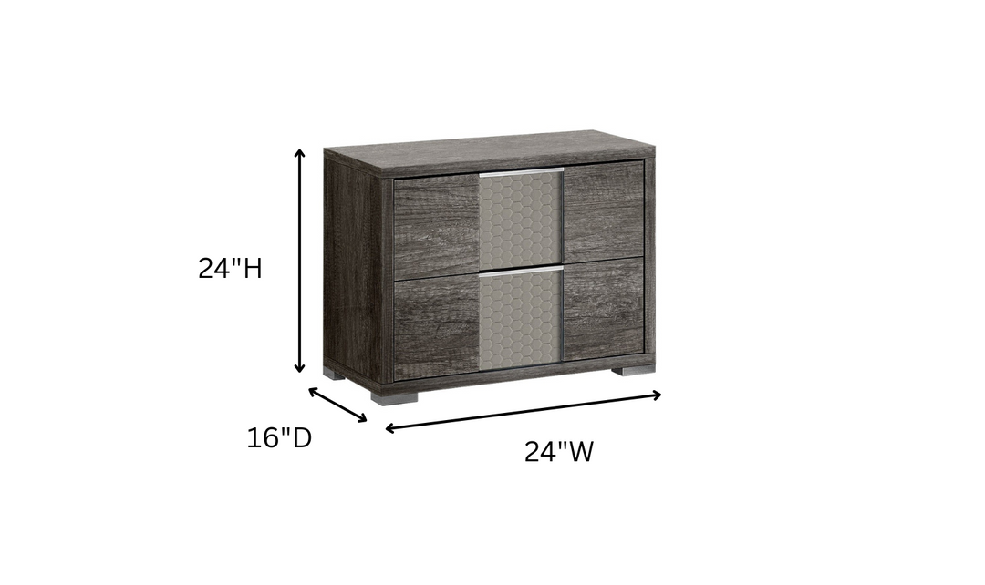 Portofino Premium Brown Rectangular Wooden Bedroom Set