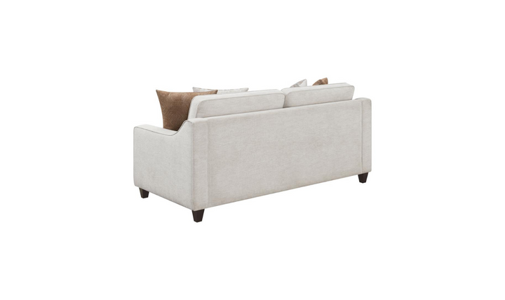 Coaster Furniture Christine 2-Seater Stationary Fabric Sofa in Beige- Jennifer Furniture