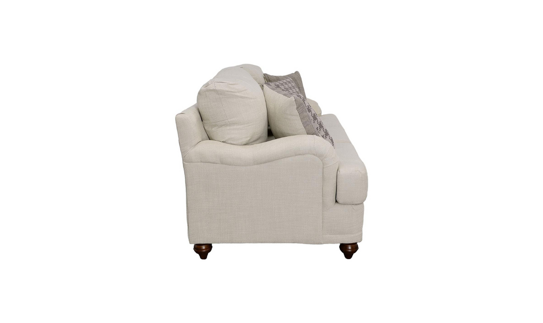 Coaster Gwen 3-Seater Fabric Sofa with Tailored English Arms