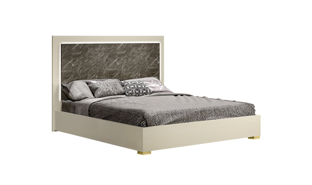 Sonia Premium White Rectangular Wooden Bedroom Set