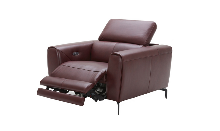 Lorenzo Premium Italian Leather Motion Recliner Chair- Jennifer Furniture