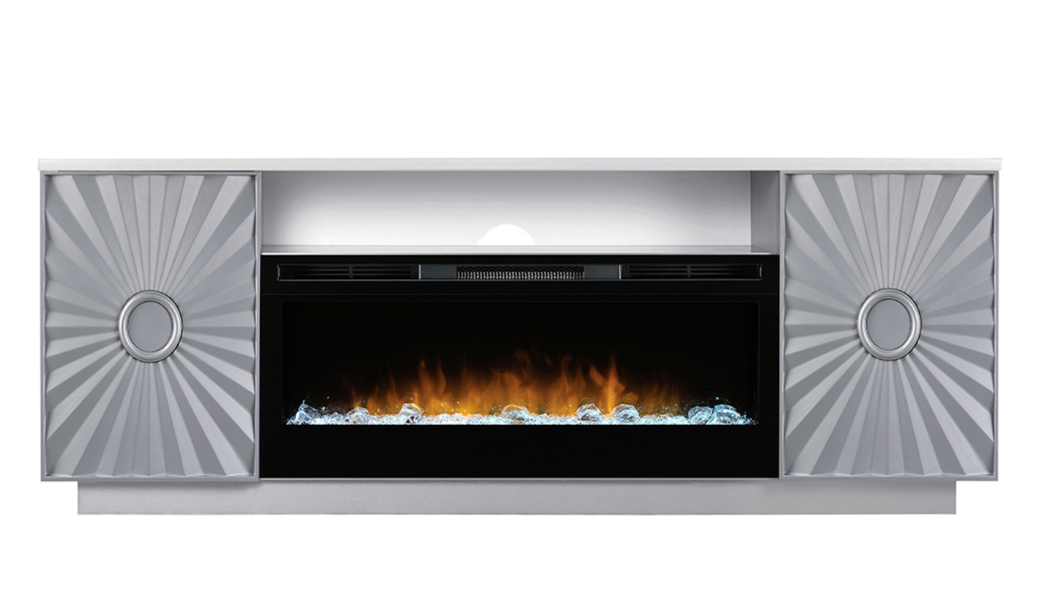 Smart Furniture Sunrise Console with Electric Fireplace