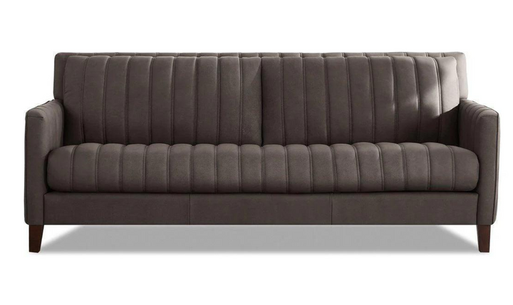 Ennis 2-Seater Leather Sofa With Track Arms