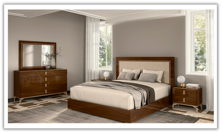 ESF Furniture Eva Upholstered Bedroom Set (Queen / King Size)