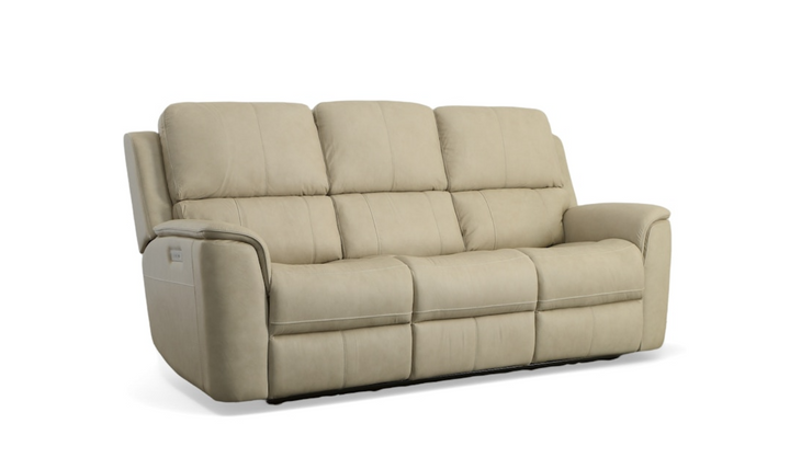 Flexsteel Henry Leather Power Recliner Living Room Set-jenniferfurniture