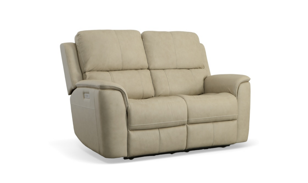 Flexsteel Henry Leather Power Recliner Living Room Set-jenniferfurniture