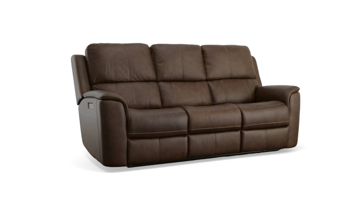 Flexsteel Henry Leather Power Recliner Living Room Set-jenniferfurniture