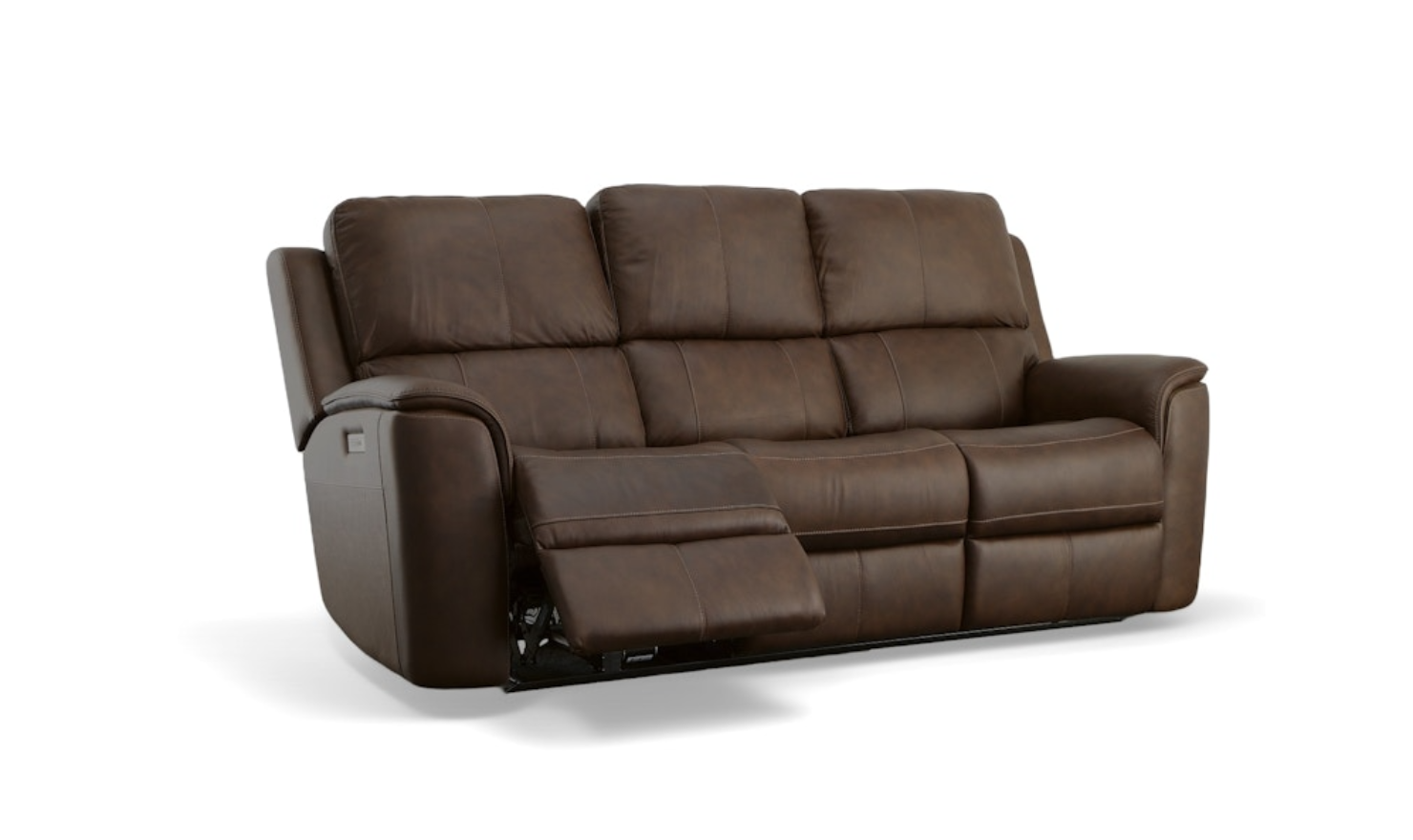 Flexsteel Henry Leather Power Recliner Living Room Set-jenniferfurniture