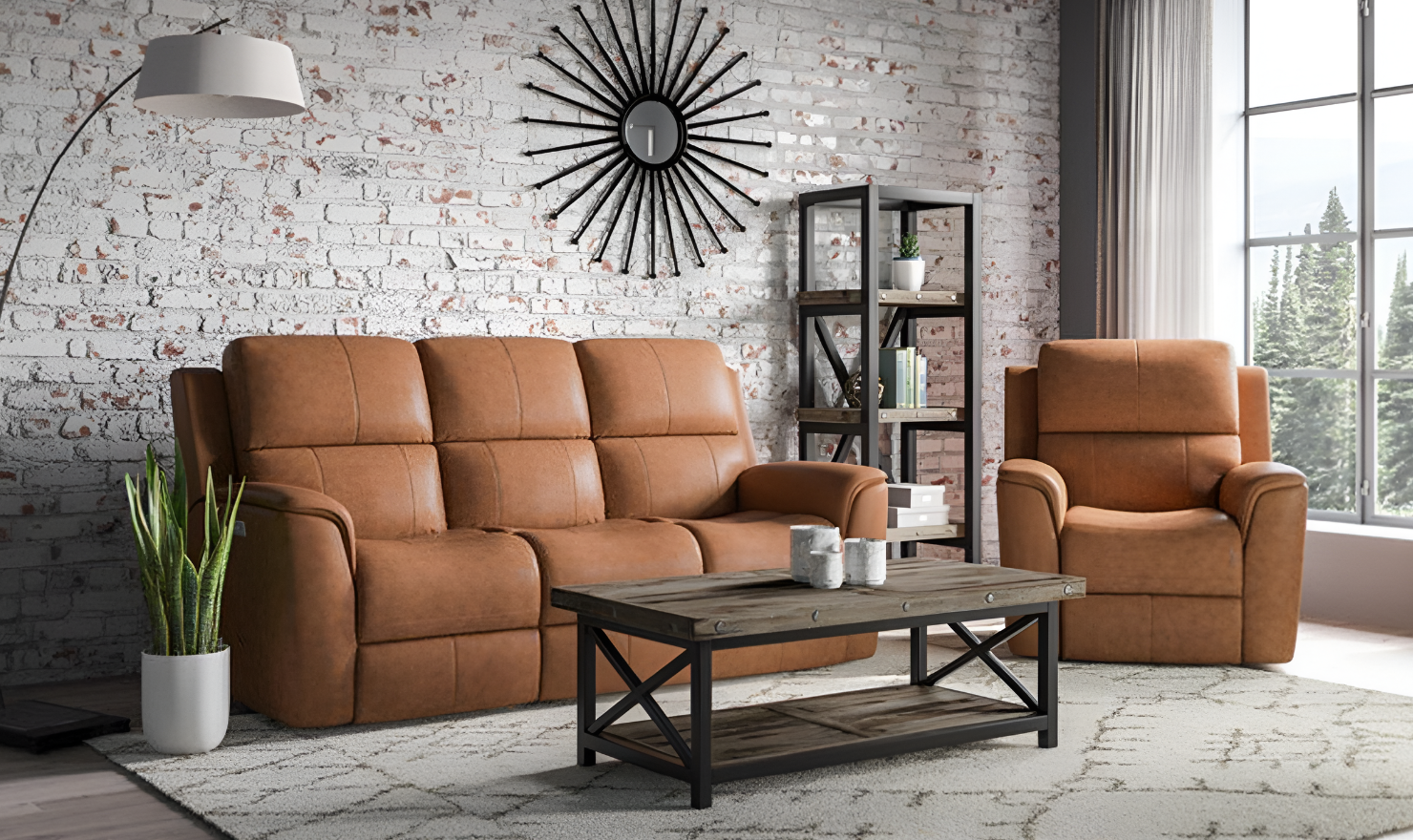 Flexsteel Henry Leather Power Recliner Living Room Set-jenniferfurniture