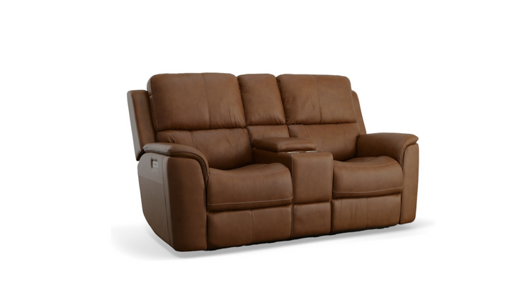 Flexsteel Henry Leather Power Recliner Living Room Set-jenniferfurniture