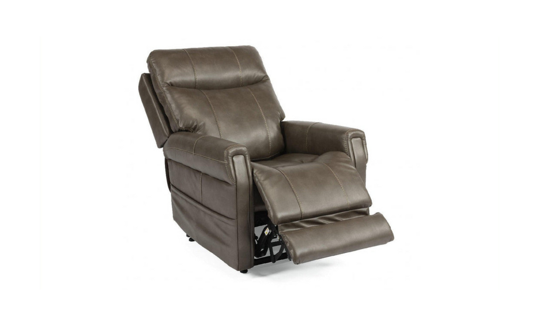 Flexsteel Jenkins Leather Power Lift Recliner Chair