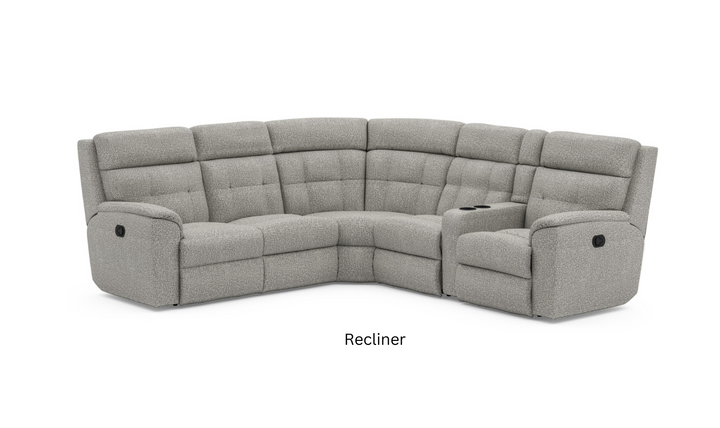 Flexsteel Mason 5 Seater Fabric Reclining Sectional With Console