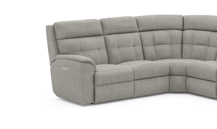 Flexsteel Mason 5 Seater Fabric Reclining Sectional With Console