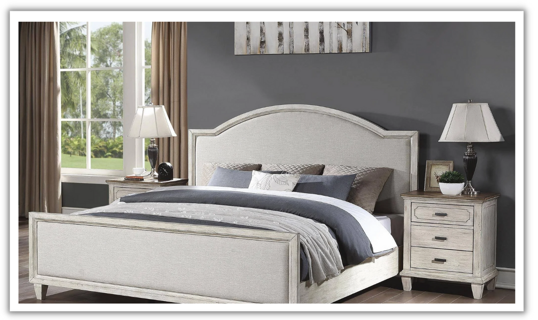 Flexsteel Newport Panel Bed in Gray