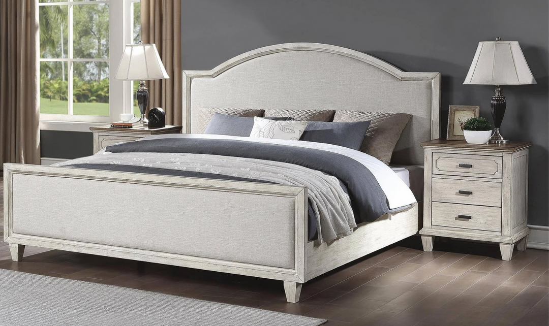 Flexsteel Newport Panel Bed in Gray