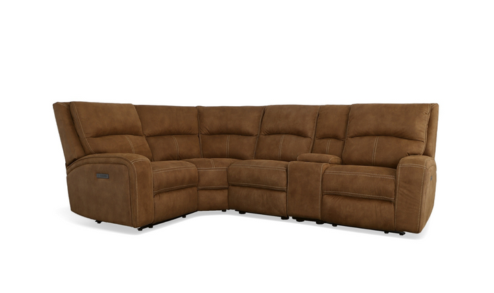 Flexsteel Nirvana 6-Pieces Power Recliner Sectional Sofa With USB-jenniferfurniture