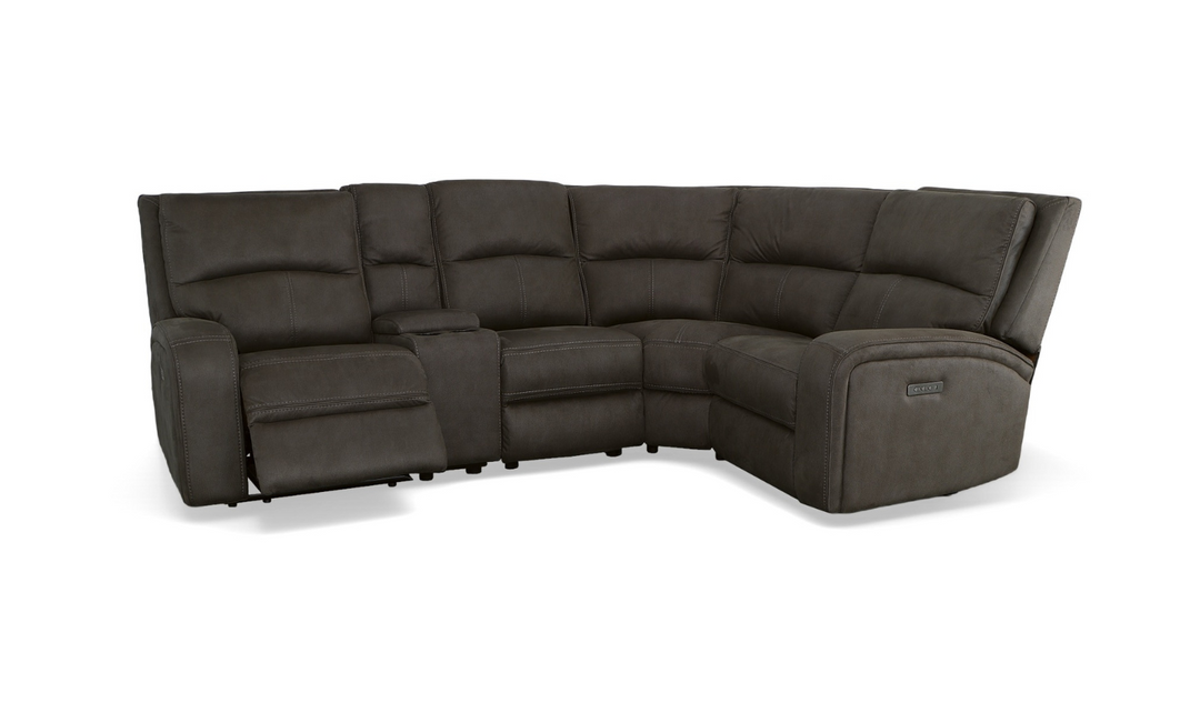 Flexsteel Nirvana 6-Pieces Power Recliner Sectional Sofa With USB-jenniferfurniture