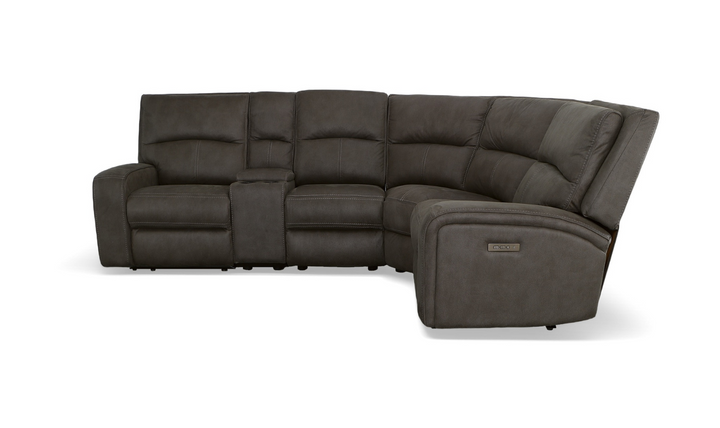 Flexsteel Nirvana 6-Pieces Power Recliner Sectional Sofa With USB-jenniferfurniture