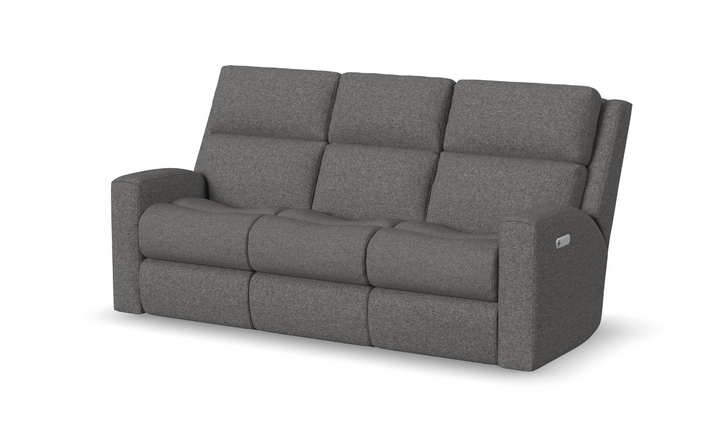 Flexsteel Score Power Reclining Sofa With Power Headrests & Lumbar-jenniferfurniture