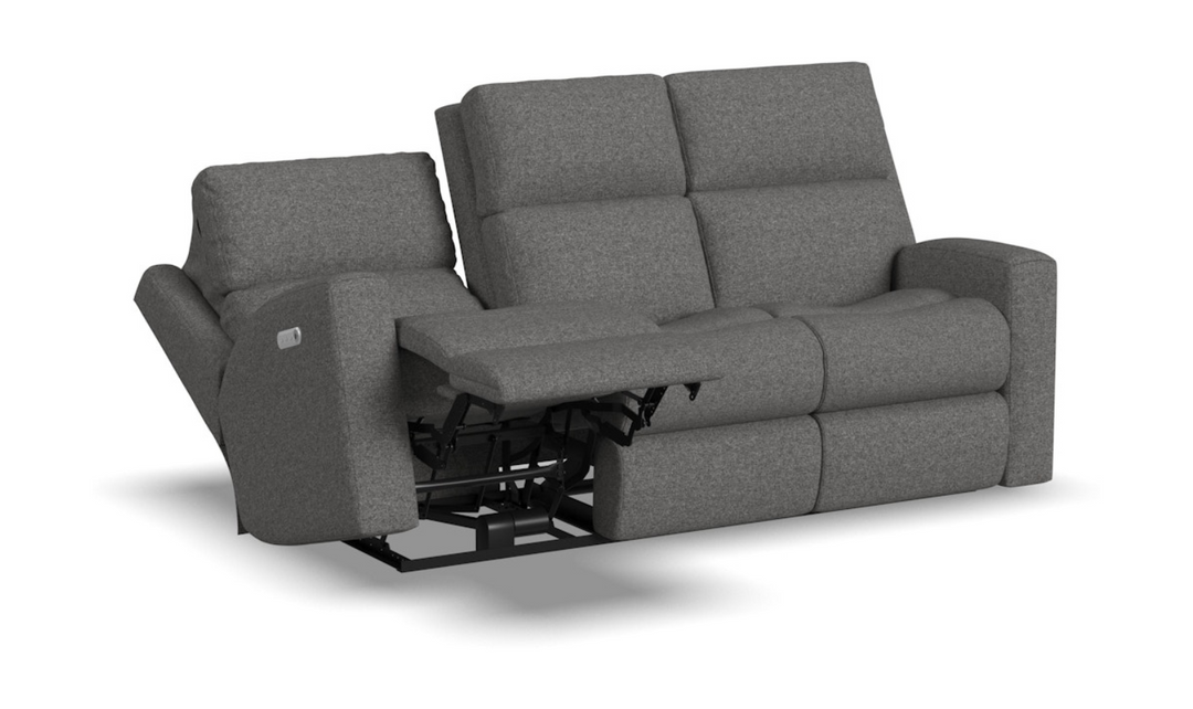 Flexsteel Score Power Reclining Sofa With Power Headrests & Lumbar-jenniferfurniture