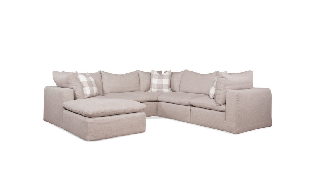 Four Seasons Kalani 6-Piece Slipcovered Modular Sectional Sofa