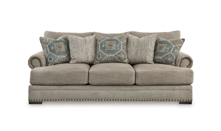 Modern Heritage Galemore 3 Seater Fabric Sofa in Quarry