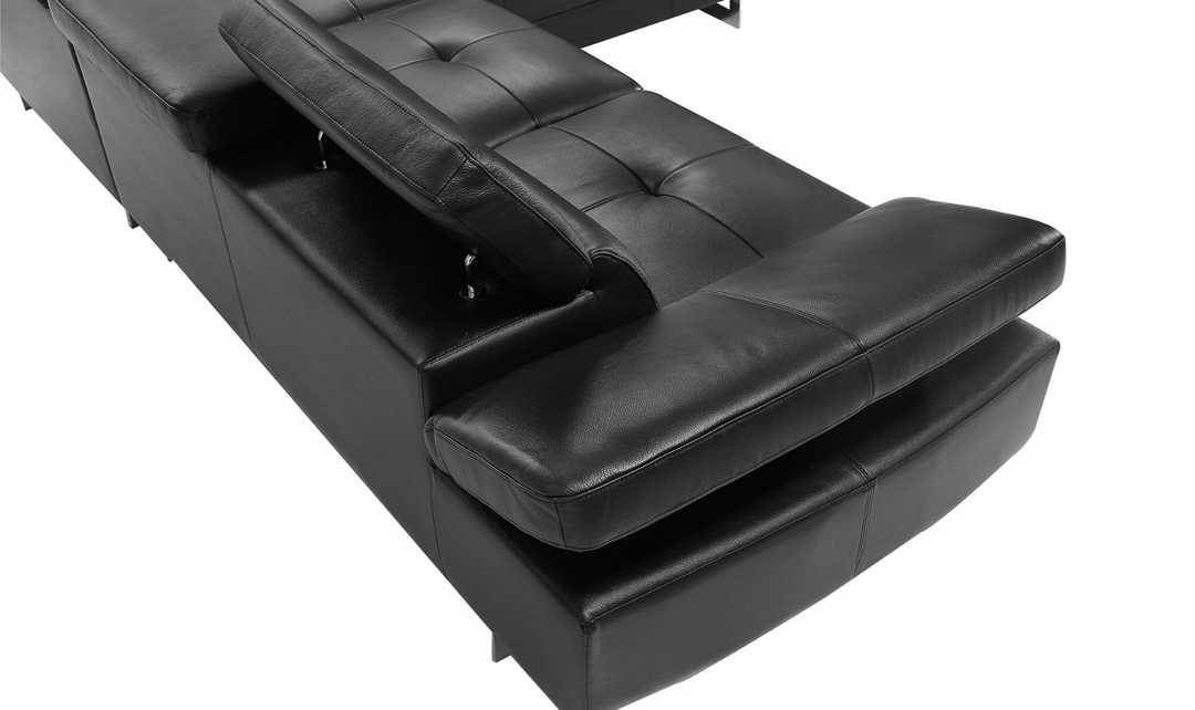 Gio Italia Bart 3-Seater L-shape Leather Sectional Chaise-jennifer furniture