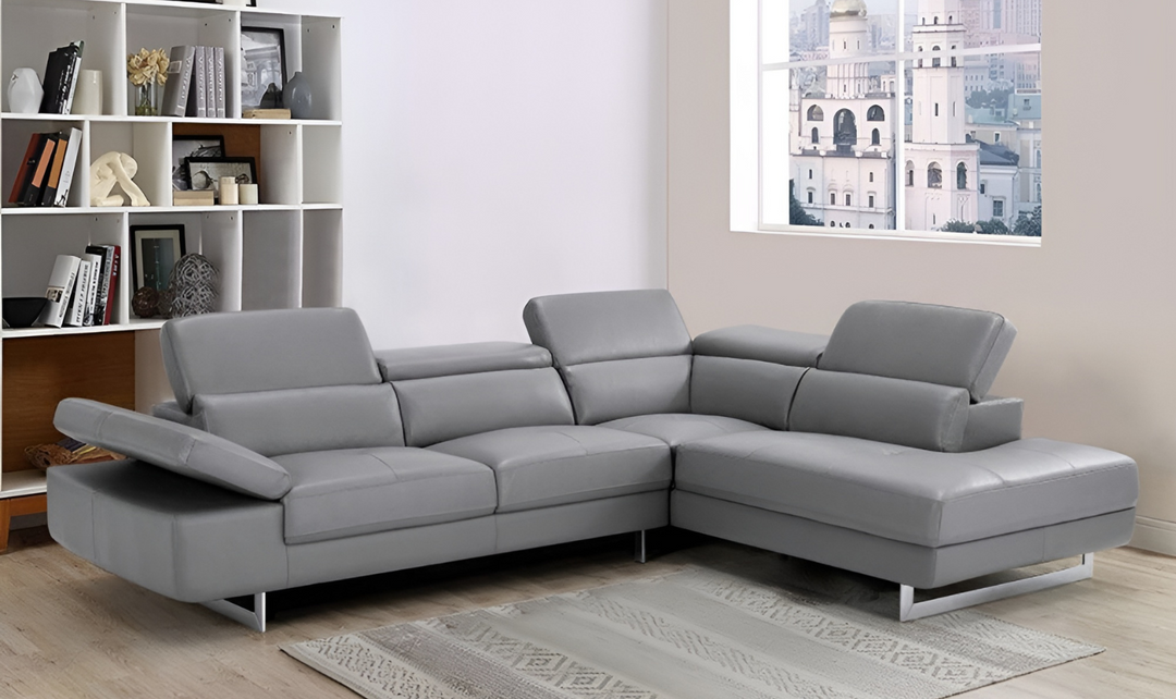 Gio Italia Bart 3-Seater L-shape Leather Sectional Chaise-jennifer furniture