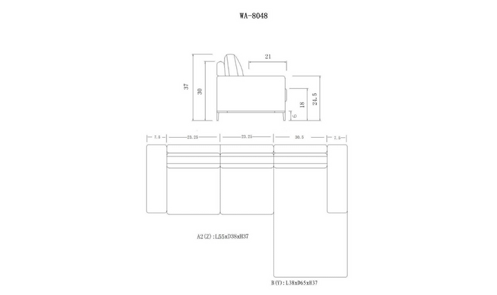 Crosby Sectional-Sectional Sofas-Jennifer Furniture